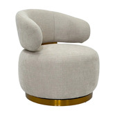 Southern Stylers Lewis Upholstered Swivel Accent Chair
