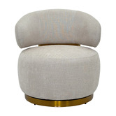 Southern Stylers Lewis Upholstered Swivel Accent Chair