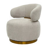 Southern Stylers Lewis Upholstered Swivel Accent Chair