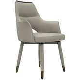 Southern Stylers Wilbur Faux Leather Swivel Dining Chairs