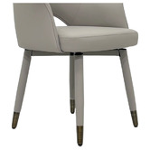 Southern Stylers Wilbur Faux Leather Swivel Dining Chairs