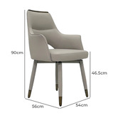 Southern Stylers Wilbur Faux Leather Swivel Dining Chairs