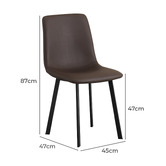 Southern Stylers Stilza Faux Leather Dining Chairs