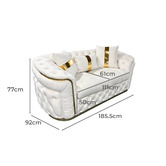 Southern Stylers Raleigh 2 Seater Velvet Sofa