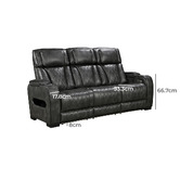 Southern Stylers Frederick 6 Seater Faux Leather Recliner Sofa &amp; Armchair Set