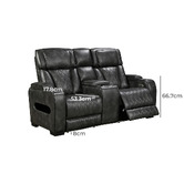 Southern Stylers Frederick 6 Seater Faux Leather Recliner Sofa &amp; Armchair Set