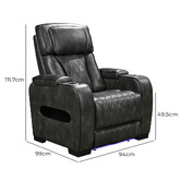 Southern Stylers Frederick 6 Seater Faux Leather Recliner Sofa &amp; Armchair Set