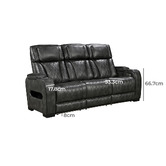 Southern Stylers Frederick 5 Seater Faux Leather Recliner Sofa Set