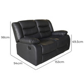 Southern Stylers Ipanema 5 Seater Recliner Sofa Set