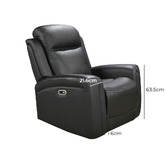 Southern Stylers Guerrero 6 Seater Leather Recliner Sofa &amp; Armchair Set