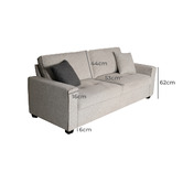 Southern Stylers Sami 5 Seater Upholstered Sofa Set