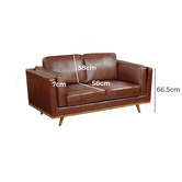 Southern Stylers Brooklyn 6 Seater Faux Leather Sofa &amp; Armchair Set