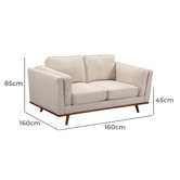 Southern Stylers Brooklyn 5 Seater Upholstered Sofa Set