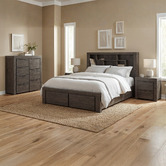 Southern Stylers 4 Piece Jessie Pine Wood Bedroom Set