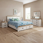 Southern Stylers 4 Piece Melissa Pine Wood Bedroom Furniture Set