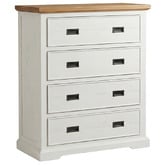 Southern Stylers 4 Piece Melissa Pine Wood Bedroom Set