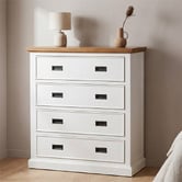 Southern Stylers 4 Piece Melissa Pine Wood Bedroom Set