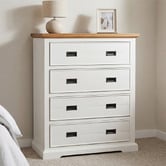 Southern Stylers 4 Piece Melissa Pine Wood Bedroom Set