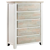 Southern Stylers 4 Piece Eunice Pine Wood Bedroom Set