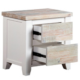 Southern Stylers 4 Piece Eunice Pine Wood Bedroom Set