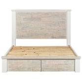Southern Stylers Eunice Pine Wood Bed Frame with Underbed Drawers