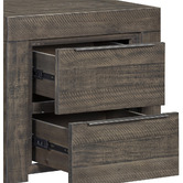 Southern Stylers Jessie 2 Drawer Pine Wood Bedside Table