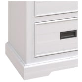 Southern Stylers Melissa Pine Wood 6 Drawer Chest with Mirror