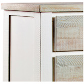 Southern Stylers Eunice Pine Wood 2 Drawer Bedside Table