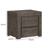 Southern Stylers 4 Piece Jessie Pine Wood Bedroom Furniture Set