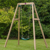 Plum 2 Piece Single Swing Set