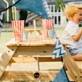 Plum Picnic Table with Umbrella