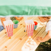 Plum Picnic Table with Umbrella