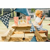 Plum Picnic Table with Umbrella
