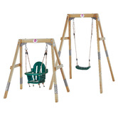 Plum Plum 2-in-1 Wooden Swing Set