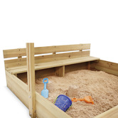 Plum Plum Wooden Sandpit with Canopy
