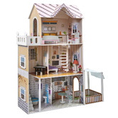 Plum Plum 3 Storey Doll House with Furniture
