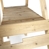 Plum Tamarin Wooden Double Swing Set with Slide