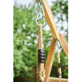 Plum Tamarin Wooden Double Swing Set with Slide