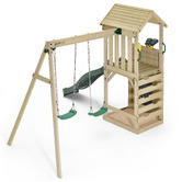 Plum Plum Lookout Tower with Monkey Bars &amp; Swings
