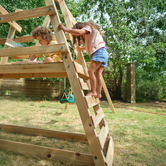 Plum Plum Play Double Swing with Slide Set