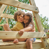 Plum Plum Play Double Swing with Slide Set