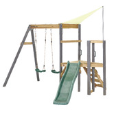 Plum Plum Play Swing Set with Slide &amp; Sunshade