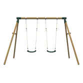 Plum Plum Play Double Wooden Swing Set