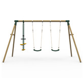 Plum Plum Play Double Swing Set with Glider