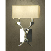 Fabrizia Lighting Zimmer 2 Light Nickel Wall Lamp