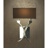Fabrizia Lighting Zimmer 2 Light Nickel Wall Lamp