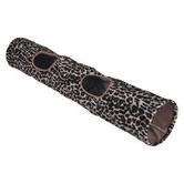 Bono Fido Leopard Velboa Cat Tunnel