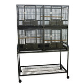 Bono Fido 101.6cm BonAvi Bird Breeder Cage setup on Stand