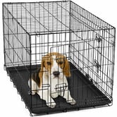 Bono Fido Dog Collapsible Crate ABS Tray in Black