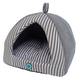 Bono Fido Pyramid Medium Bed Striped Suede